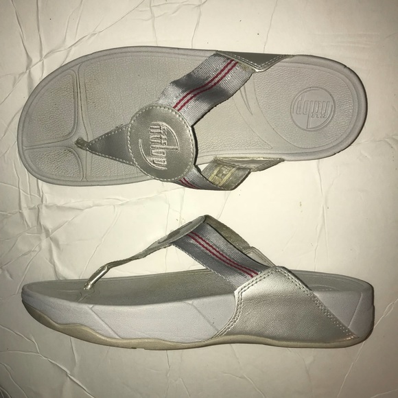silver walking sandals